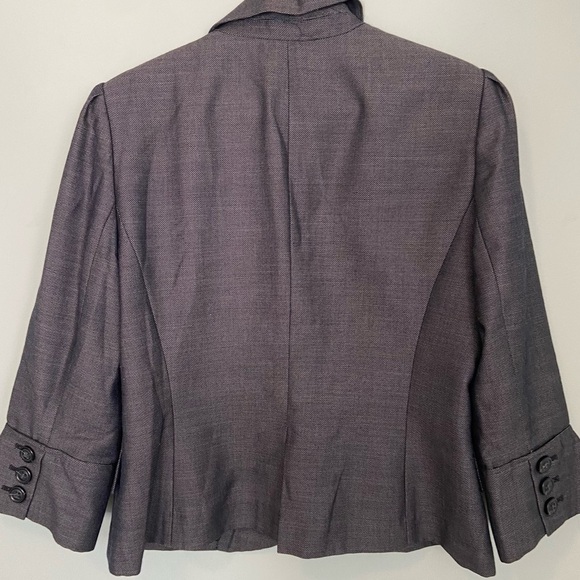 Nine West Gray Blazer Classic Suit Jacket - Picture 5 of 5